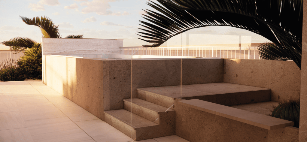 Concept de piscine exterieur sur toit Cannes